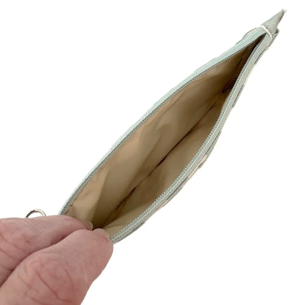 NWOT Canvelle MINT CHECKERED Slim Wallet - Picture 4 of 7